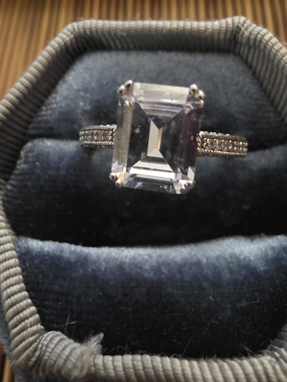 925 Silver Goshenite Ring (Vintage)